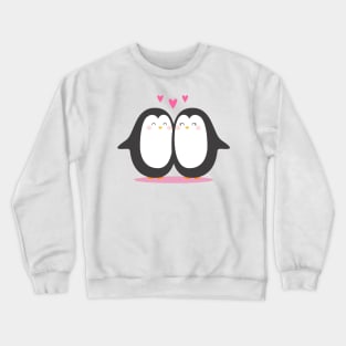 Cartoon Penguin Lover Art Crewneck Sweatshirt